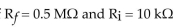 <strong> If , the voltage gain equals ________.</strong> A)6 B)5 C)50 D)51