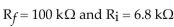 <strong> If , the voltage gain equals ________.</strong> A)-15.7 B)-1 C)-14.7 D)infinite