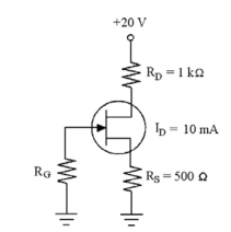 <strong> The amplifier in circuit Figure 17-2 uses a ________ and equals ________.</strong> A)BJT, 10 V B)TRIAC, 5 V C)JFET, 10 V D)JFET, 0 V