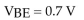 <strong> Which voltage would indicate that the amplifier in Figure is operating in saturation?</strong> A) B) V C) V D)