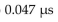 <strong>What is one time constant in an integrating circuit if a resistor is in series with a capacitor?</strong> A)0.47 ms B)4.7 s C) D)