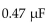 What is VC at the end of the input pulse to an RC integrator if the resistance is the capacitance is and the input is a 15 V, 4.7 ms pulse?