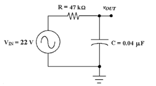 -If the input voltage increases to 50 V in Figure 10-3, what is the output voltage at the cutoff frequency?