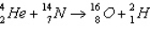 <strong>What is the Q value of the reaction ? The mass of the alpha particle is 4.002 602 u, of the nitrogen is 14.003 074 u, of the oxygen is 15.994 915 u, and of the hydrogen is 2.014 102 u.(1 u = 931.5 MeV/c<sup>2</sup>)</strong> A)-3.34 MeV B)3.34 MeV C)-3.11 MeV D)3.11 MeV