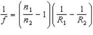 <strong>A lens has a focal length of 60 cm in air.If this lens were immersed in water, what focal length would result? The index of refraction of the lens is 1.500 and that of water is 1.333.The focal length of a thin lens with index n<sub>1</sub> submerged in a liquid with index n<sub>2</sub> is given by the modified lens maker's formula:   .</strong> A)240 cm B)68 cm C)53 cm D)15 cm <div style=padding-top: 35px> 