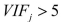 <strong>An independent variable is considered highly correlated with the other independent variables if</strong> A) B) C) D)