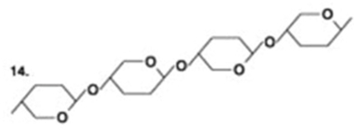 <strong>The following question is based on the 15 molecules illustrated in the figures. Which of the following molecules is the pentose sugar found in RNA?</strong> A) 1 B) 6 C) 12 D) 13