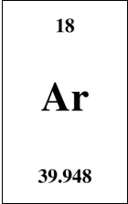 <strong> How many electrons are present in the neutral atom represented in the Periodic Table block in the figure?</strong> A) 18 B) 19 C) 22 D) 40