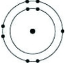 <strong>Which of the following models represents an atom that is most likely to form a cation with a charge of +1?</strong> A) B) C) D)