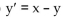 Match the differential equation with the appropriate slope field.