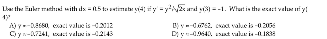 Solve. Round your results to four decimal places.