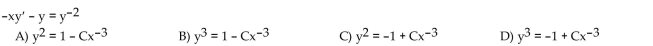 Solve the differential equation.