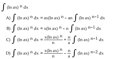 Use integration by parts to establish a reduction formula for the integral.