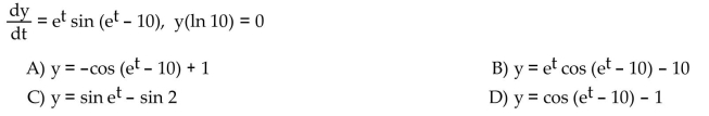 Solve the initial value problem.