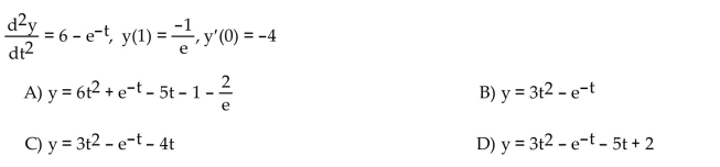 Solve the initial value problem.