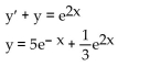<strong>Determine if the given function y = f(x) is a solution of the accompanying differential equation. </strong> A) Yes B) No