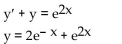 <strong>Determine if the given function y = f(x) is a solution of the accompanying differential equation. </strong> A) Yes B) No