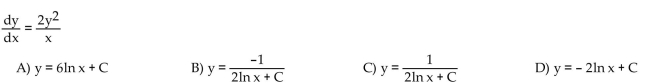 Solve the differential equation.