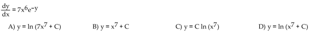 Solve the differential equation.