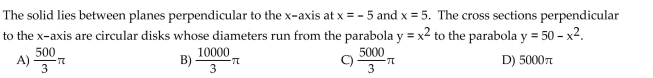 Find the volume of the described solid.