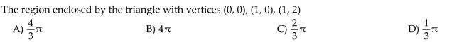 Find the volume of the solid generated by revolving the region about the y-axis.