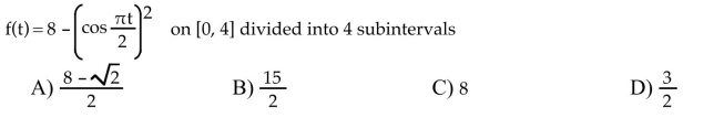 Use a finite sum to estimate the average value of the function on the given interval by partitioning the interval and evaluating the function at the midpoints of the subintervals.