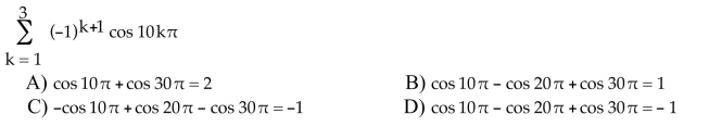 Write the sum without sigma notation and evaluate it.