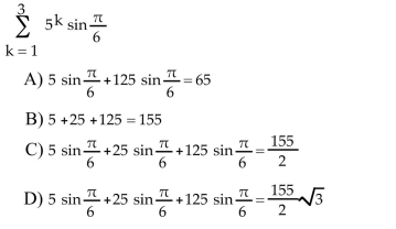 Write the sum without sigma notation and evaluate it.