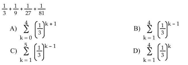Express the sum in sigma notation.