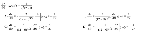 Calculate the derivative of the function. Then find the value of the derivative as specified.