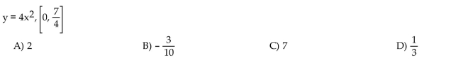 Find the average rate of change of the function over the given interval.