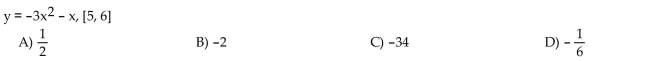 Find the average rate of change of the function over the given interval.