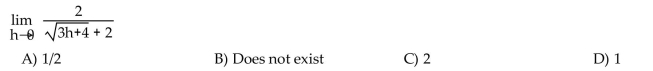 Find the limit, if it exists.