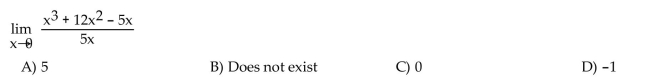 Find the limit, if it exists.