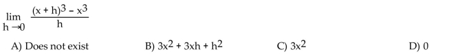 Find the limit, if it exists.