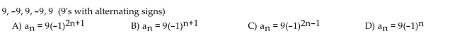Find a formula for the nth term of the sequence.
