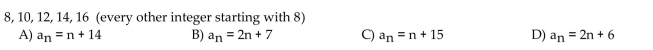 Find a formula for the nth term of the sequence.