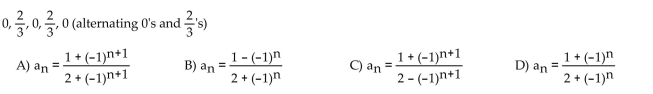 Find a formula for the nth term of the sequence.