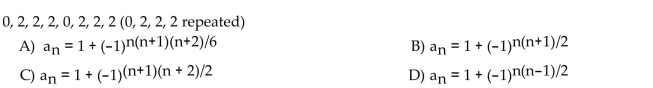 Find a formula for the nth term of the sequence.