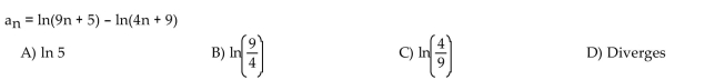 Find the limit of the sequence if it converges; otherwise indicate divergence.