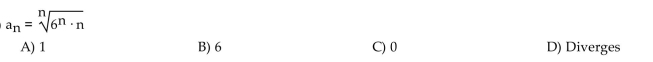 Find the limit of the sequence if it converges; otherwise indicate divergence.