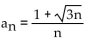 <strong>Determine whether the nonincreasing sequence converges or diverges. </strong> A) Converges B) Diverges