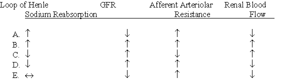Compared with normal conditions, which one of the following sets of changes would you expect to find in a patient with acute proximal tubular necrosis and marked reduction of proximal tubular sodium chloride reabsorption?