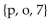 <strong>Provide an appropriate response. Which of the following is NOT a subset of the set owing is NOT a subset of the set {p, o, </strong> A) 7 B) C) D)