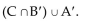Use a Venn Diagram and the given information to determine the number of elements in the indicated region. Let U = {a, l, i, t, e}, A = {l, i, t},B = {l, e}, C = {a, l, i, t, e}, and D = {a, e}. Find