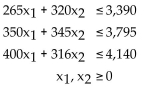 Provide an appropriate response. -Using a graphing calculator as needed, maximize P = 524x1 + 479x2 subject to Give the answer to two decimal places.