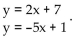 Solve the system of equations by graphing. Use a graphing utility to solve the system . Give the . Give theanswer to three decimal places.