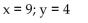 <strong>Solve the system mentally, without the use of a calculator or pencil-and-paper calculation. Try to visualize the graphs of both lines. </strong> A) B) C) D)