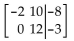 <strong>Perform the indicated row operations on the following matrix. </strong> A) B) C) D)