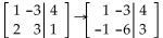 <strong>Identify the row operation that produces the resulting matrix. </strong> A) B) C) D)